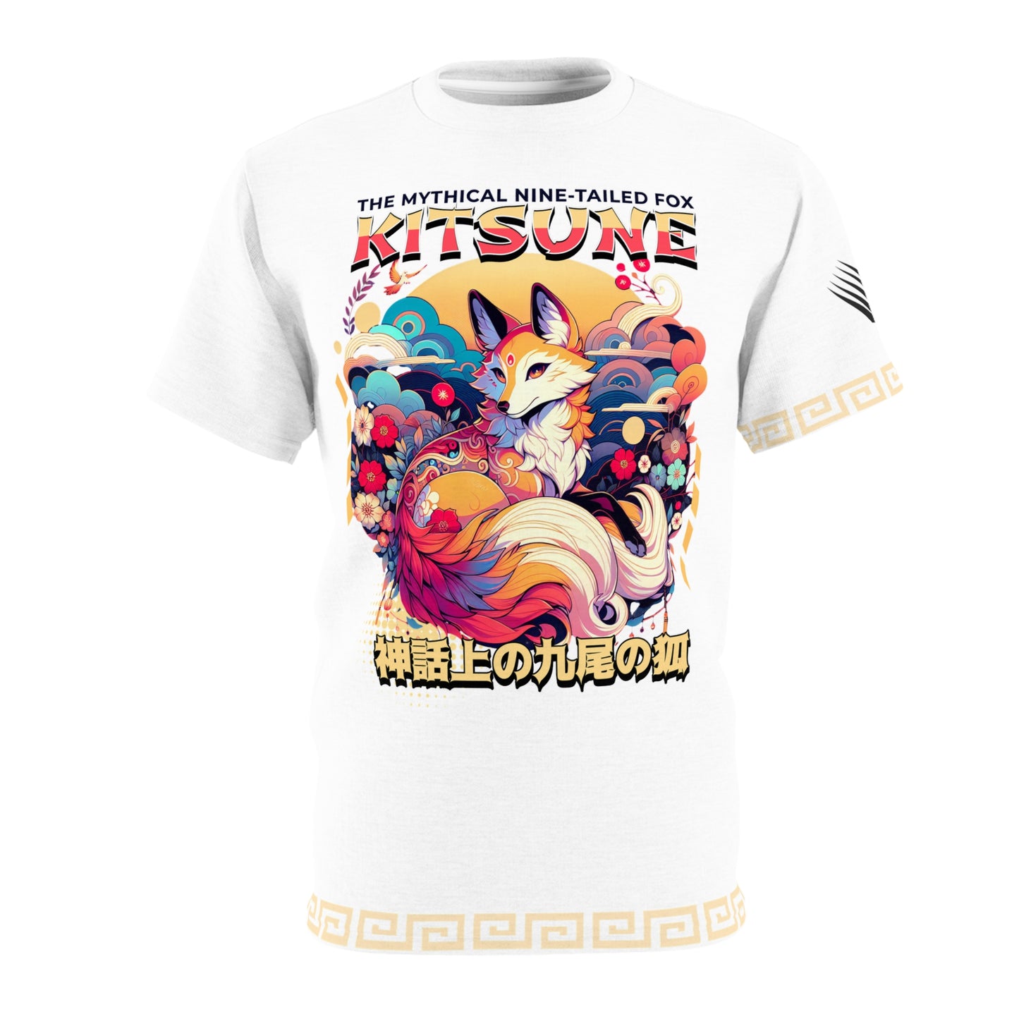 Kitsune, Nine-tailed Fox - Unisex AOP Tee