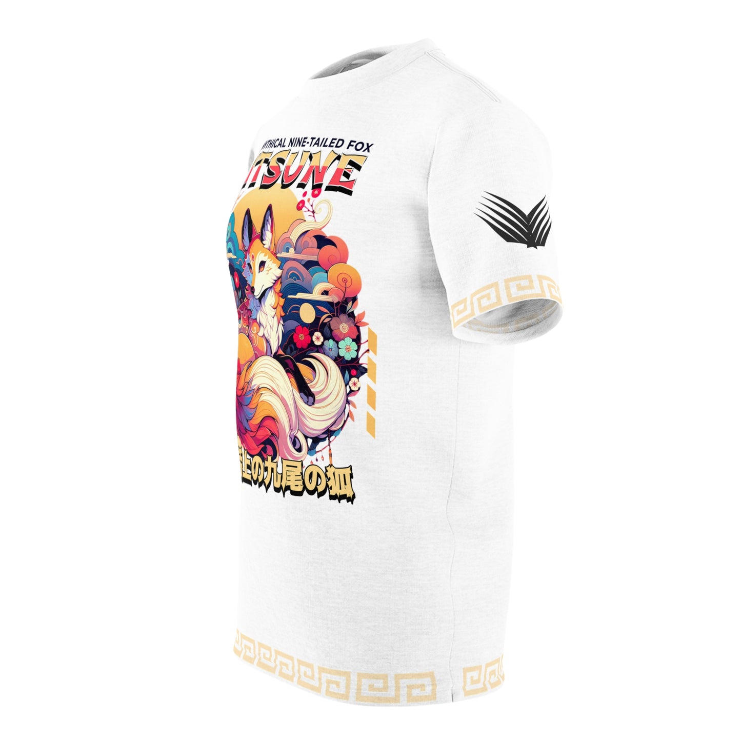 Kitsune, Nine-tailed Fox - Unisex AOP Tee
