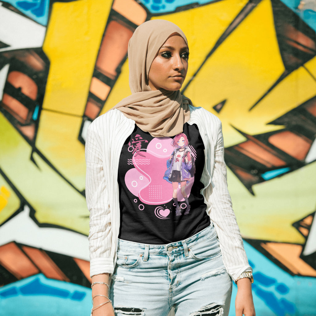 Anime_Teen_Love_v1_T-Shirt__Black__Mockup_2