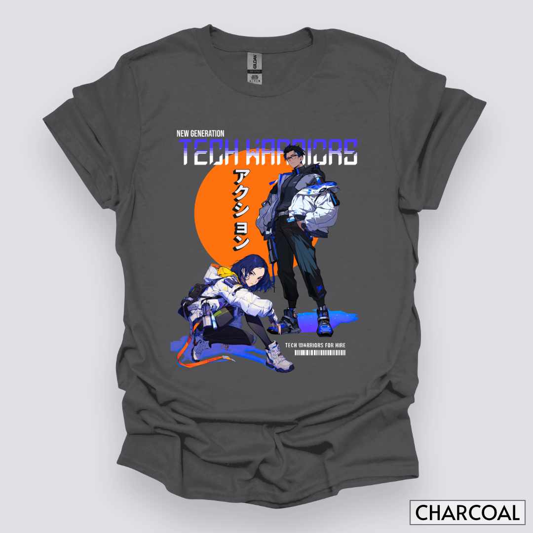 New_Generation_Tech_Warriors_for_Hire_Unisex_T-Shirt__Charcoal__Mockup