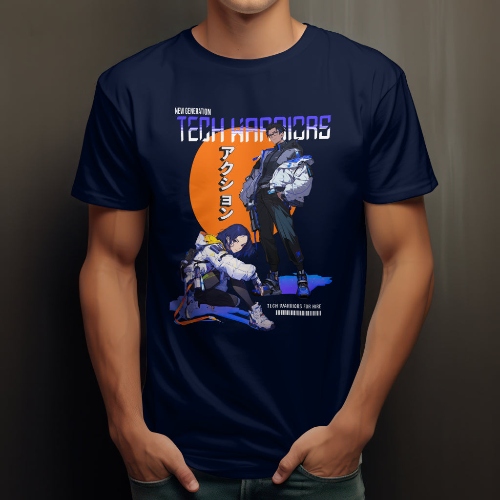 New_Generation_Tech_Warriors_for_Hire_Unisex_T-Shirt__Navy__Mockup_3