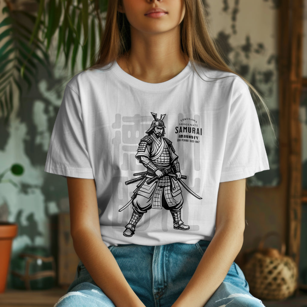 Tokugawa_Shogunate_Samurai_Unisex_T-Shirt__White__Mockup_3