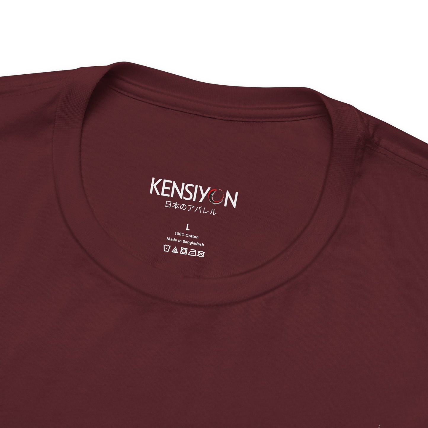 Kawaii Robot Rabbit Thinking of Ramen Noodles T-Shirt__Maroon__ Neck Label Unisex T-Shirt