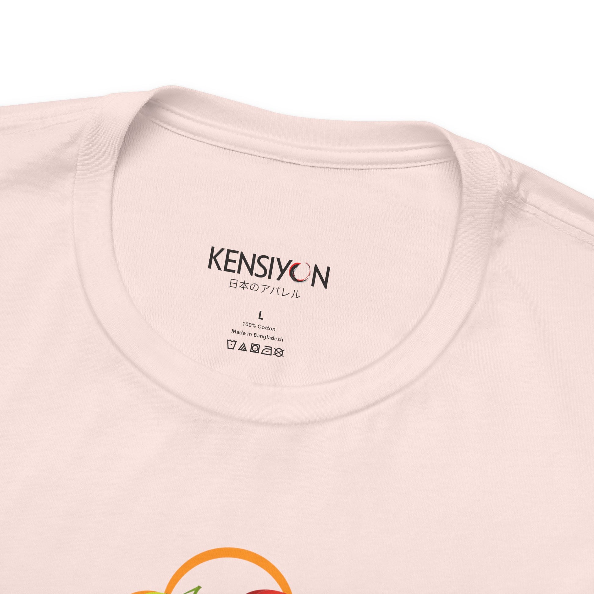 Hungry Kawaii Robots T-Shirt__Soft Pink__ Neck Label Unisex T-Shirt