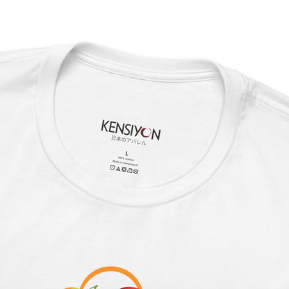 Hungry Kawaii Robots T-Shirt__White__ Neck Label Unisex T-Shirt