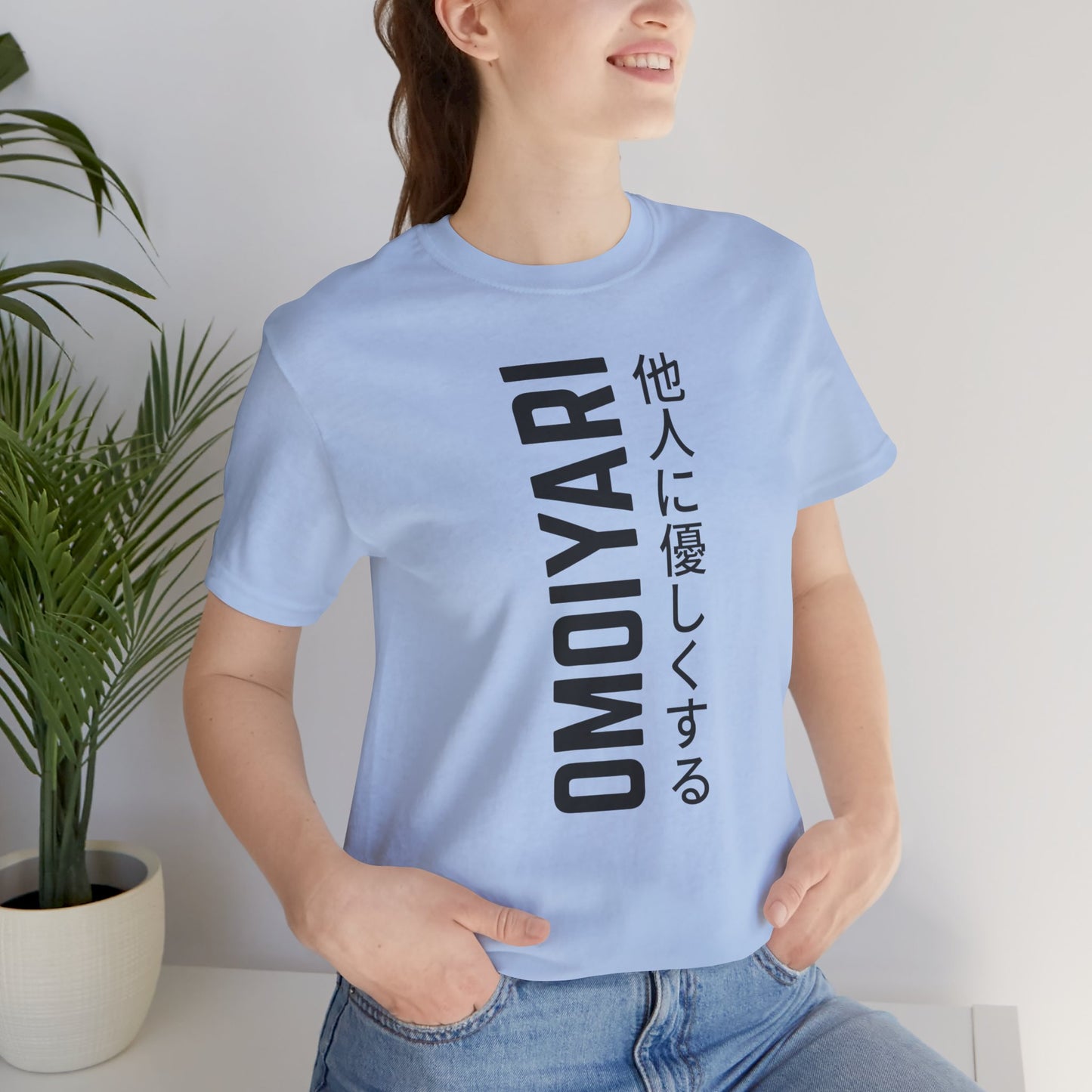Omoiyari Mindset, Be Kind to Others T-Shirt__Baby Blue__ Lifestyle Unisex T-Shirt