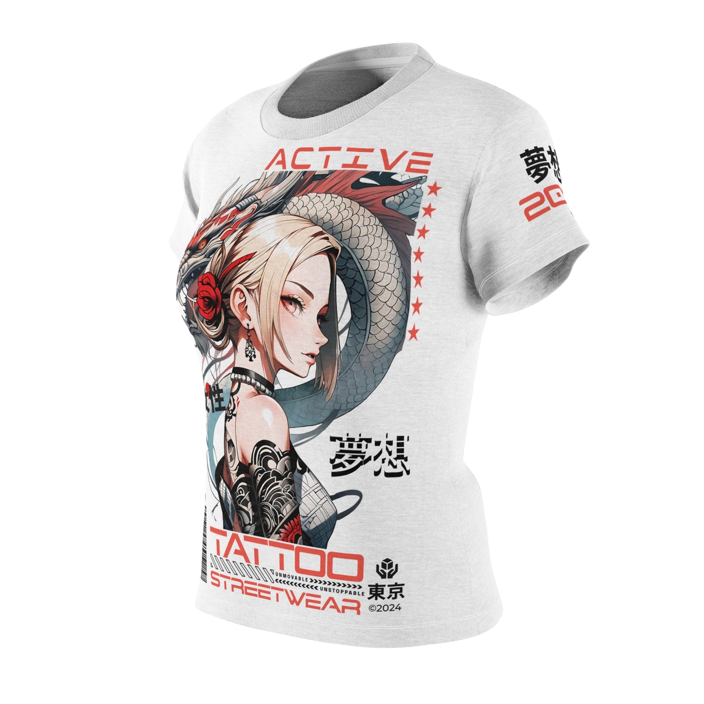 Tattoo Anime Dream Girl - Women's AOP Tee