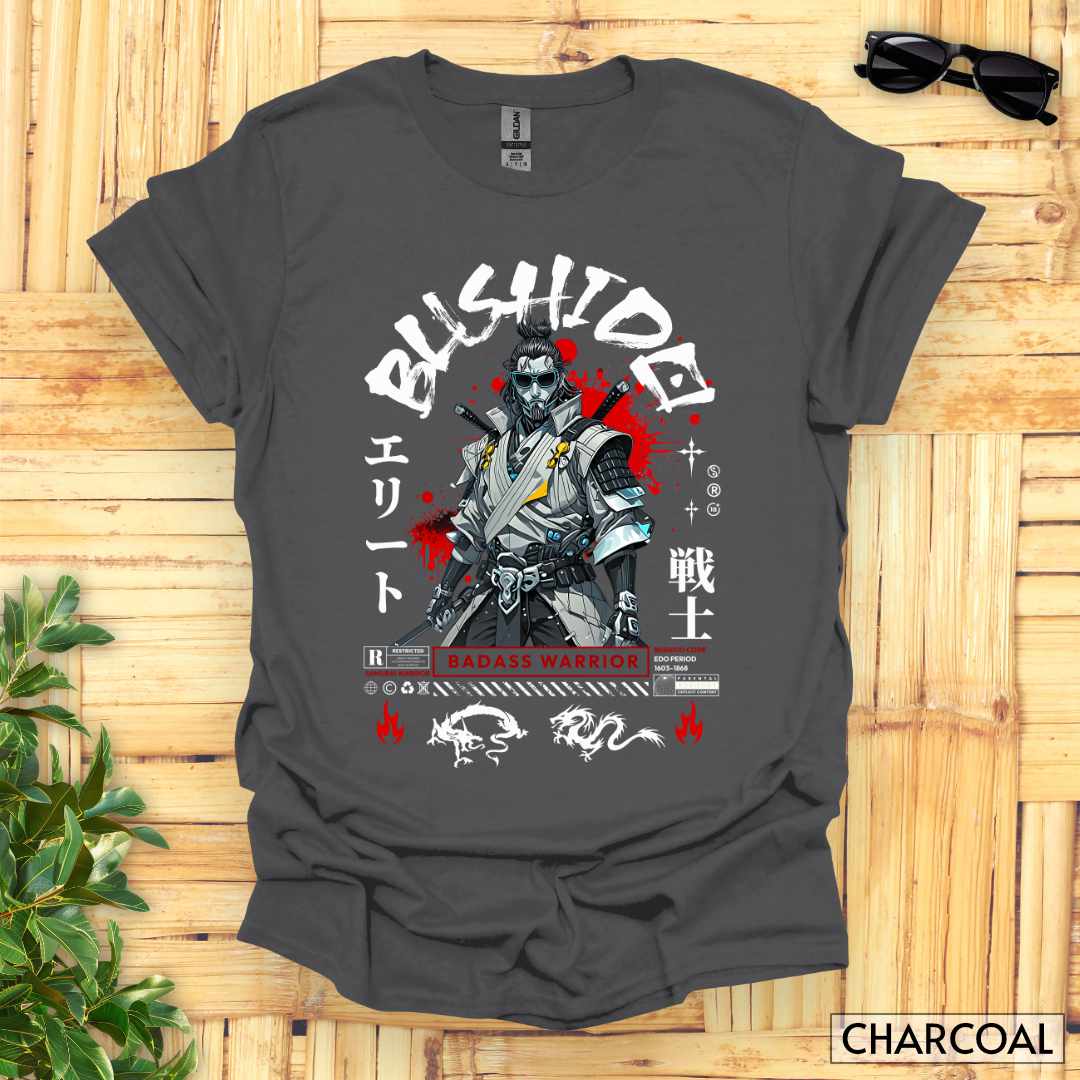 Badass_Bushido_Samurai_Warrior_Unisex_T-Shirt__Charcoal__FBIG_Mockup