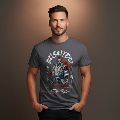 Badass_Bushido_Samurai_Warrior_Unisex_T-Shirt__Charcoal__Mockup_3