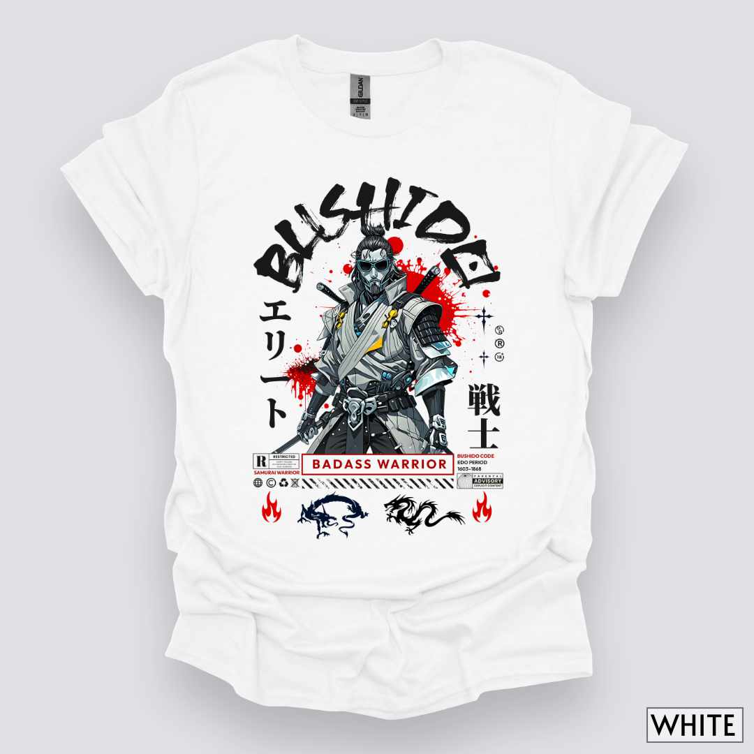 Badass_Bushido_Samurai_Warrior_Unisex_T-Shirt__White__Mockup