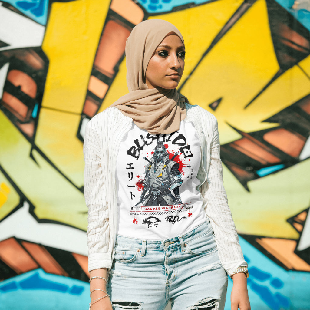 Badass_Bushido_Samurai_Warrior_Unisex_T-Shirt__White__Mockup_3