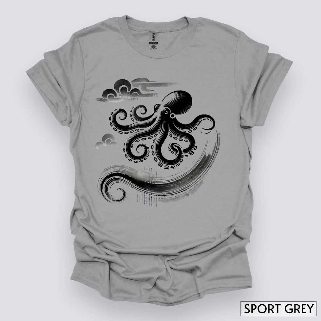 Ink_Painting_Squid_Unisex_T-Shirt__Sport_Grey__Mockup