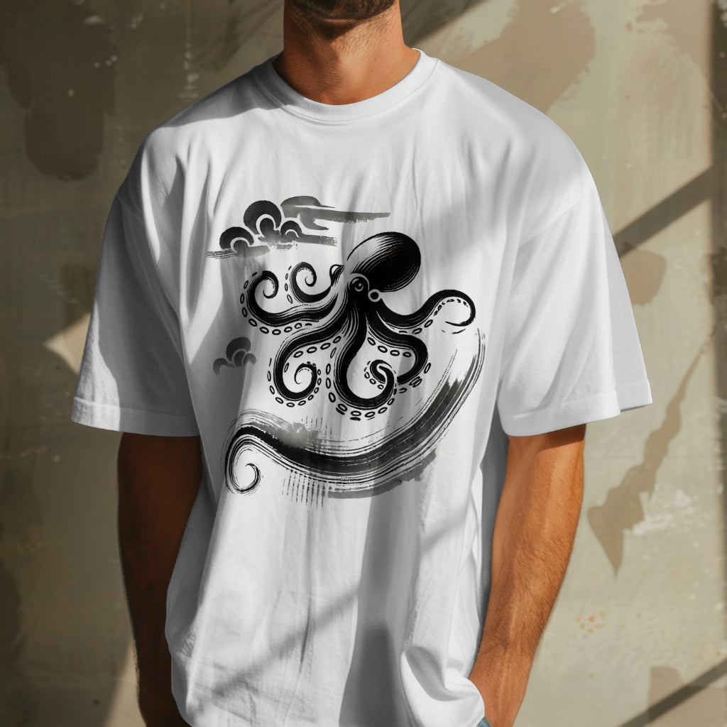 Ink_Painting_Squid_Unisex_T-Shirt__White__Mockup_1
