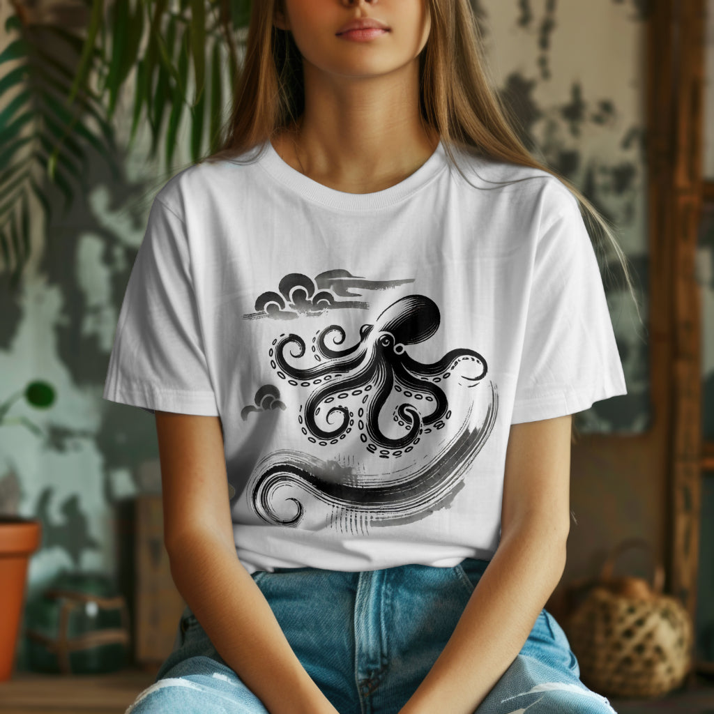 Ink_Painting_Squid_Unisex_T-Shirt__White__Mockup_3