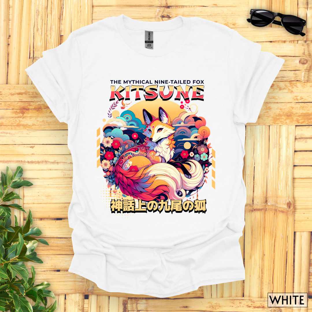 Kitsune_the_Nine-Tailed_Fox_Unisex_T-Shirt__White__FBIG_Mockup