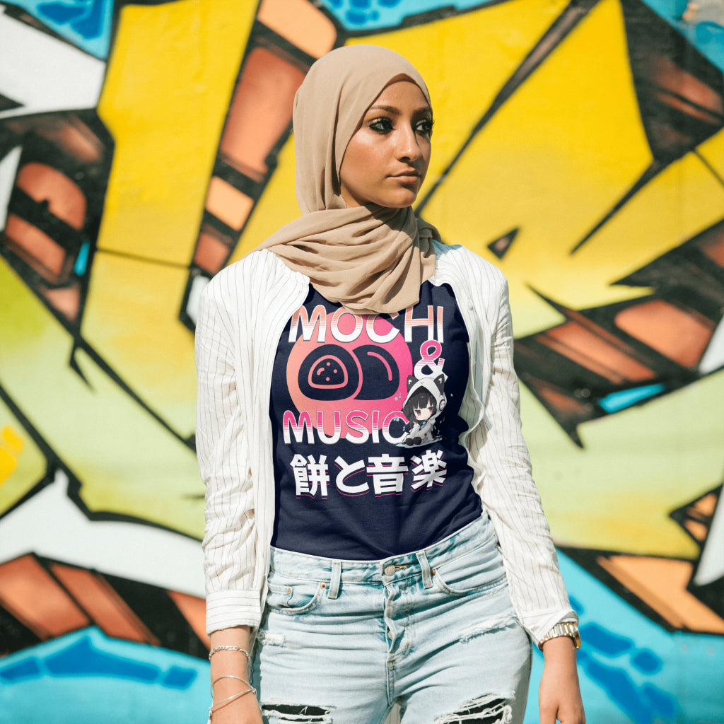 Mochi_and_Music_Unisex_T-Shirt__Navy__Mockup_3