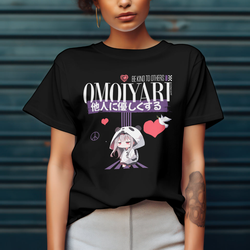 Omoiyari_Be_Kind_to_Others_Cutie_Unisex_T-Shirt__Black__Mockup_1