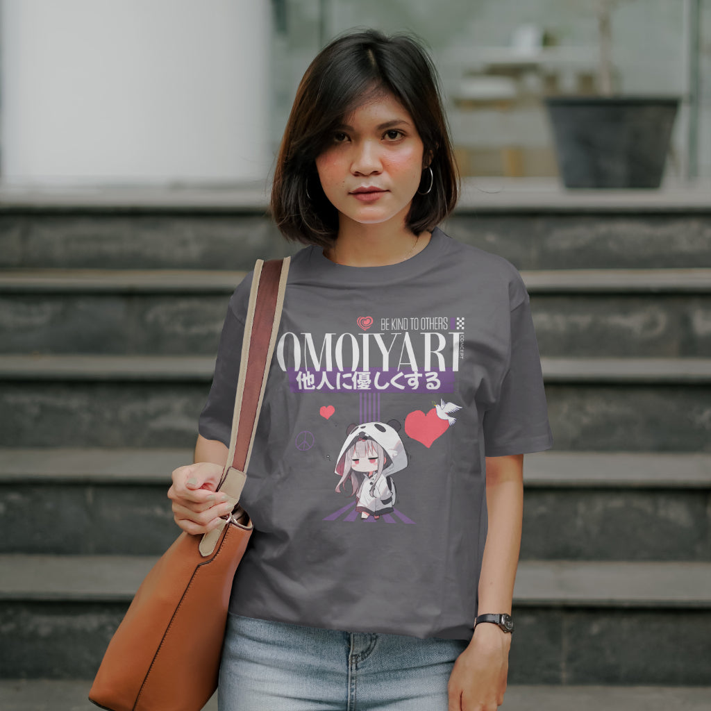 Omoiyari_Be_Kind_to_Others_Cutie_Unisex_T-Shirt__Charcoal__Mockup_1