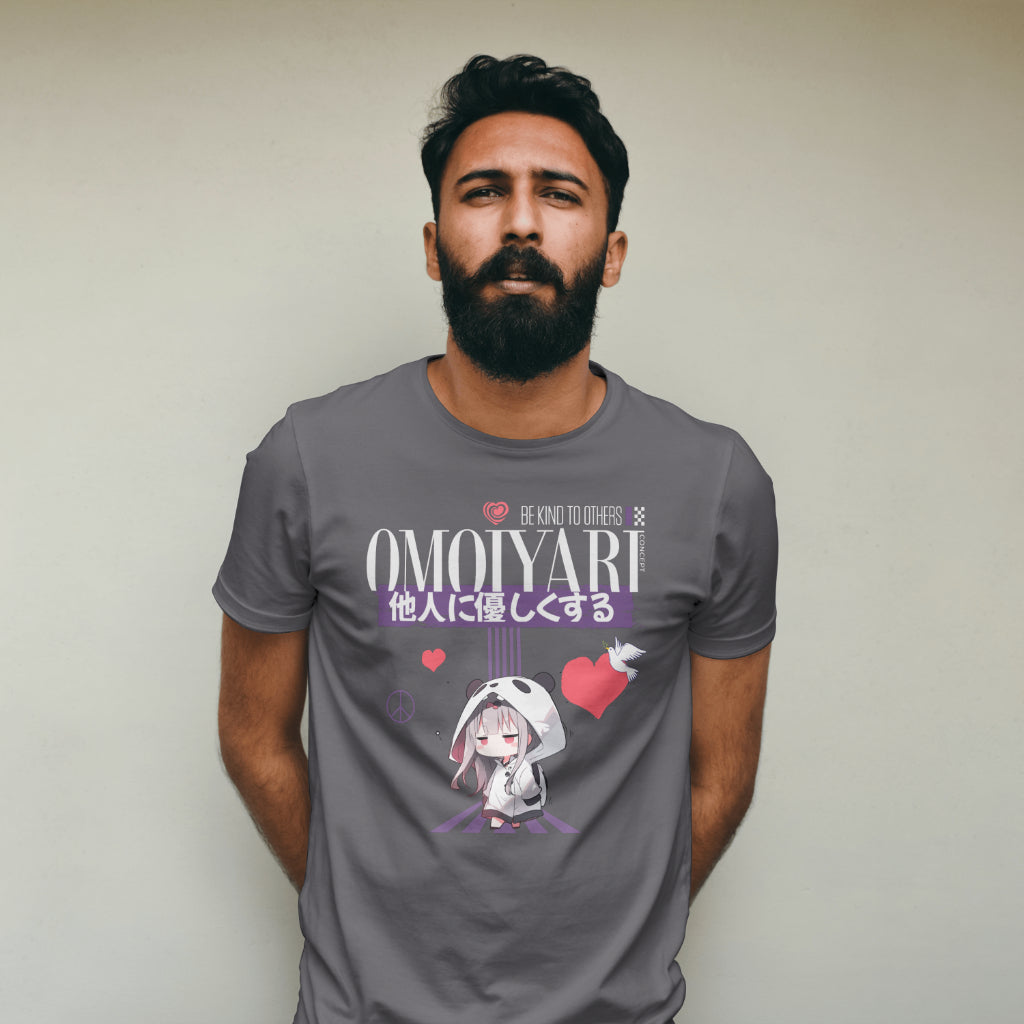 Omoiyari_Be_Kind_to_Others_Cutie_Unisex_T-Shirt__Charcoal__Mockup_2