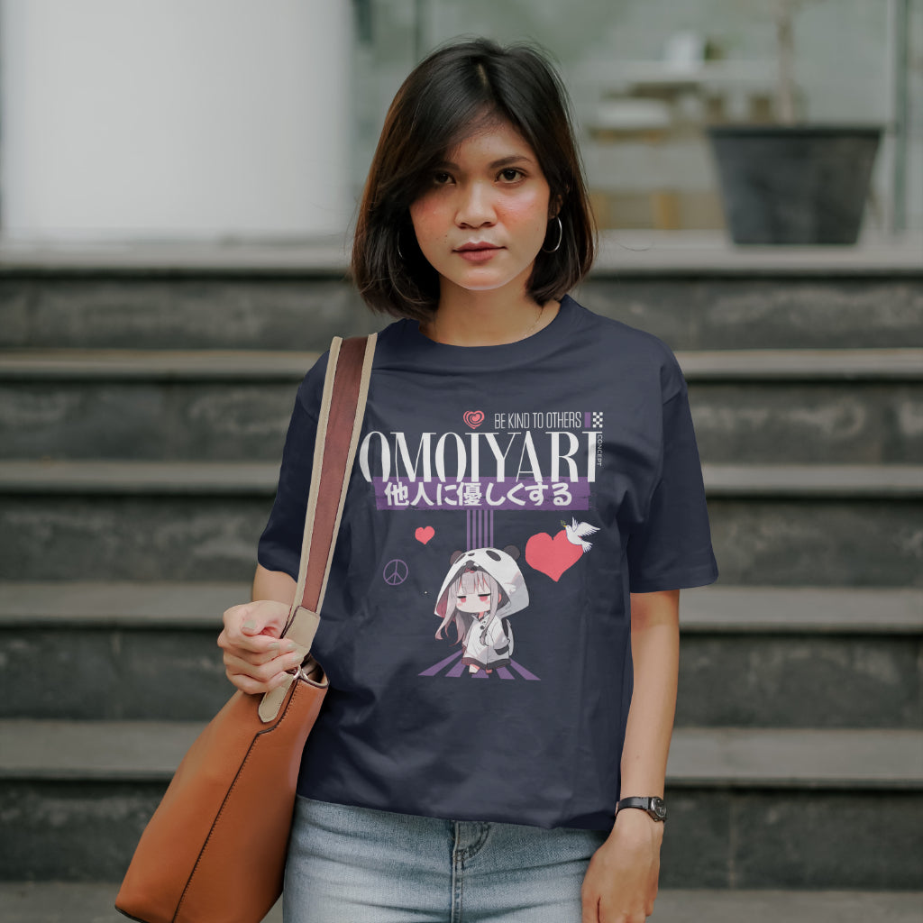 Omoiyari_Be_Kind_to_Others_Cutie_Unisex_T-Shirt__Navy__Mockup_3
