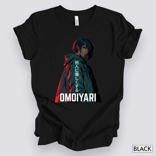 Omoiyari Mindset, Be Kind to Others T-Shirt v1__Black__ Mockup Unisex T-Shirt
