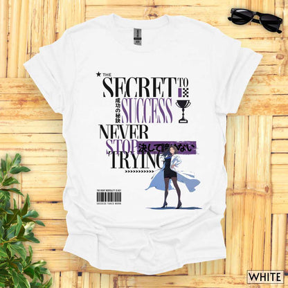The_Secret_to_Success_Never_Stop_Trying_v1_Unisex_T-Shirt__White__FBIG_Mockup
